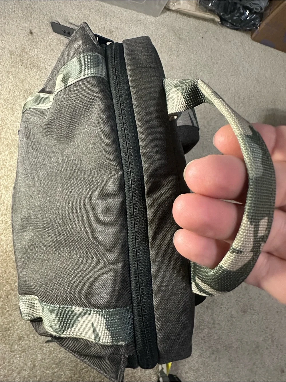 Under Armour Project Rock Men's Black with Gray Camo Accent Backpack